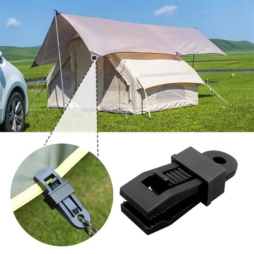 20 Plastic Clips Adjustable Heavy Duty Lock & Hooks Tarp & Shade Cloth NEW - Picture 5 of 13