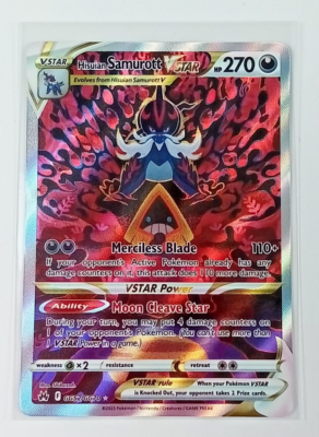 Hisuian Samurott Vstar Gg52/Gg70 Crown Zenith Holo Rare Pokémon
