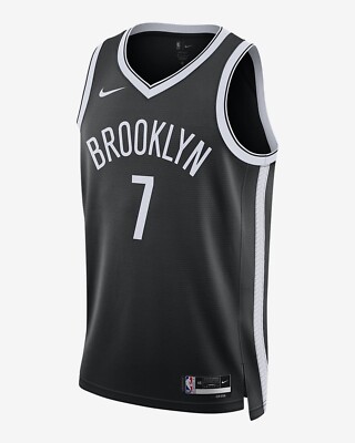 Brooklyn Nets KEVIN DURANT Nike 2022-2023 Black Icon Men's 48 L