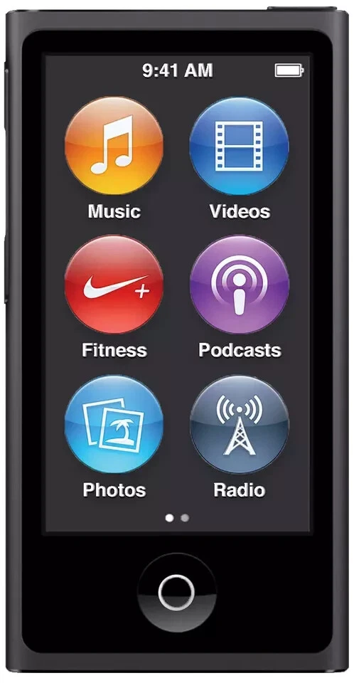 Neu Apple iPod nano 7. Generation 7G 16GB -Schwarz(Black) -1 JAHRE GARANTIE