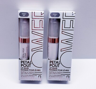 PETAL POUT Lip Mask Soothing Lip With a Kiss of Color, STARLIT LM1 (2 pack)