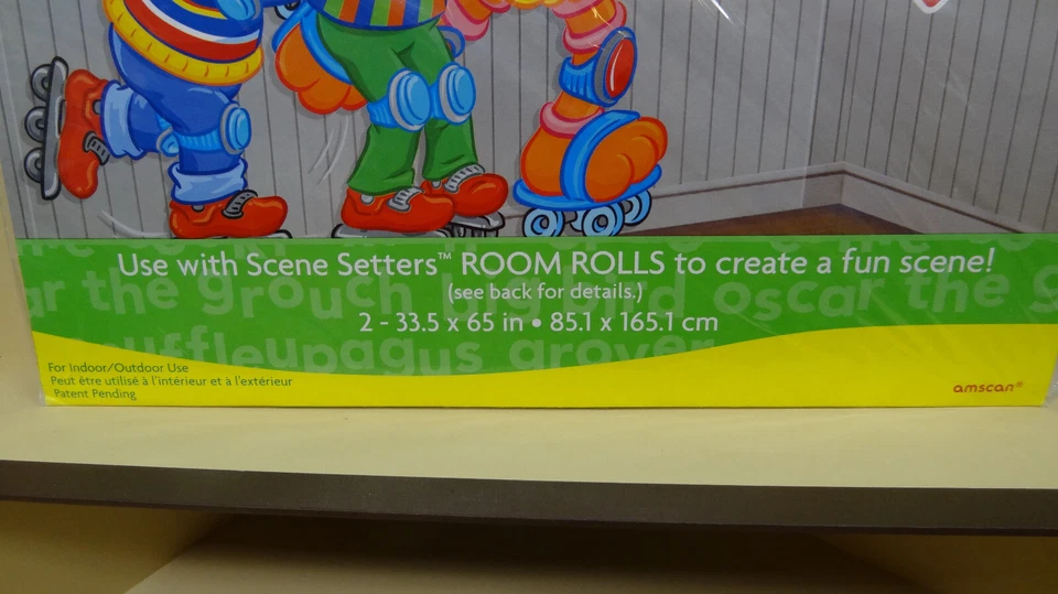 SESAME STREET Big Bird, Bert & Ernie with add-on's Wall SCENE SETTERS 5' New - Image 2 of 4