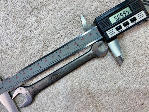 Vintage RK Honda Motors 8mm x 12mm Open-End Wrench No. 6C, Made in Japan - Picture 12 of 12