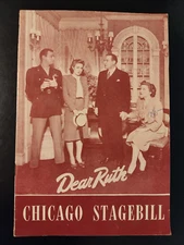 William Harrigan Leona Powers in Dear Ruth 1945 Harris Theatre Chicago Playbill