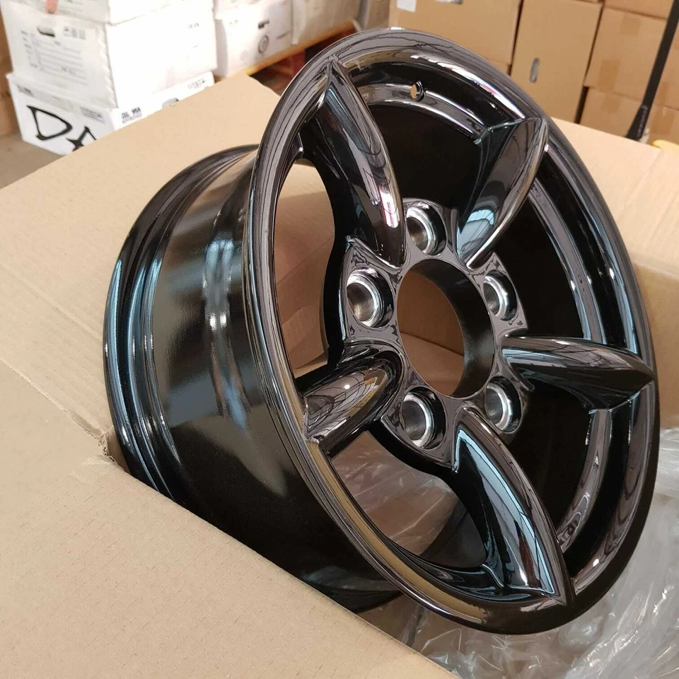 Set/4 16x7 5x165.1 et10 Mach 5 Challenger style Black Defender Disco 1050kg - Image 3 of 4