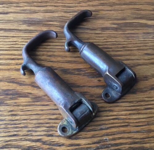 1920s 1930s HOOD LATCH HANDLES vtg antique early-