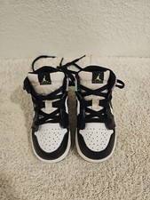 Nike Air Jordan 1 Mid TD Pastel Black Volt Green Glow 640735-175 Size 7C