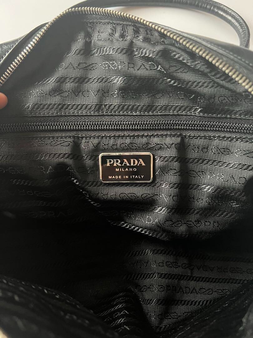 PRADA FW2000 Leather Handbag Shoulder Bag Black | eBay PRADA FW2000 Leather Handbag Shoulder Bag Black | eBay