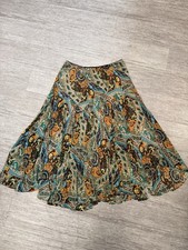Newsworthy Vintage Y2K Multicolored Fairy Boho Flowy Women's Midi Skirt