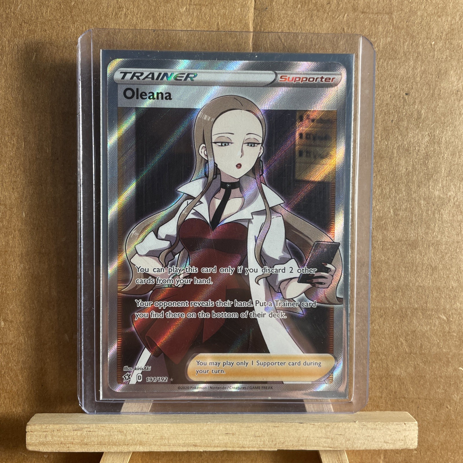 Oleana (Full Art) 191/192 Sword & Shield Rebel Clash Ultra Rare Pokemon TCG
