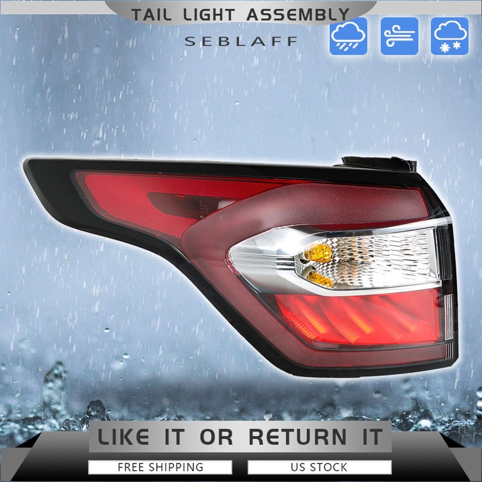 Left Driver Side For Ford Escape 2017 2019 Led Outer Tail Light Rear 