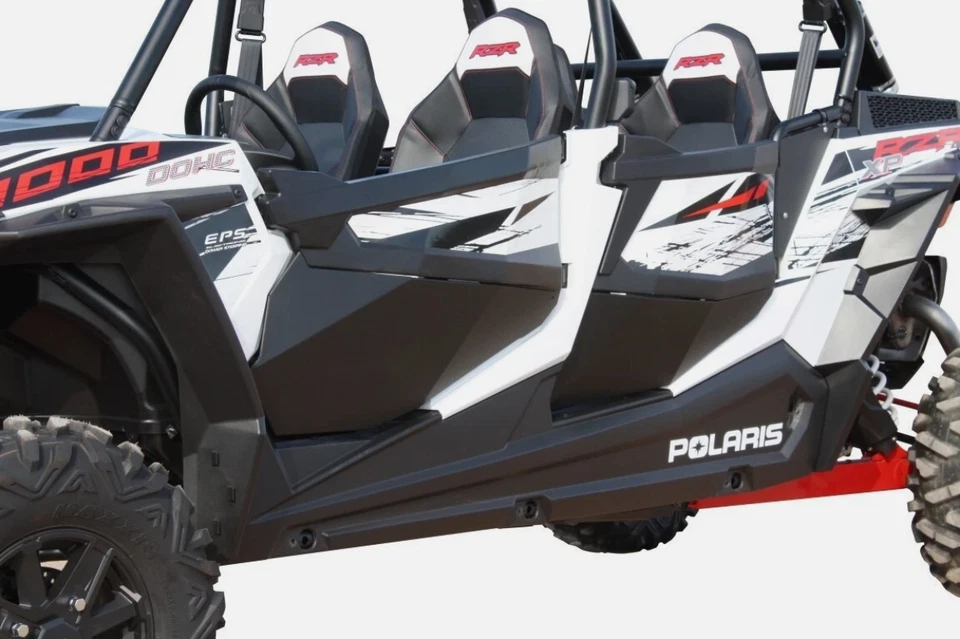 Kit de panel de puerta y golpeador DragonFire Racing negro Polaris RZR1000 4 XP EPS 520866 Foto 2 de 2