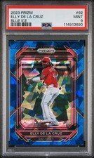 2023 PANINI PRIZM BLUE ICE #92 ELLY DE LA CRUZ PSA 9