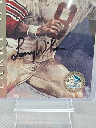1998 NFL HALL OF FAME LARRY WILSON 4X6 ON-CARD AUTO AUTOGRAPH #2344/2500! - Picture 5 of 18