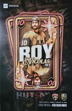 Vegas Golden Knights vs Florida Panthers 1/26/25 Poster- Nicolas Roy