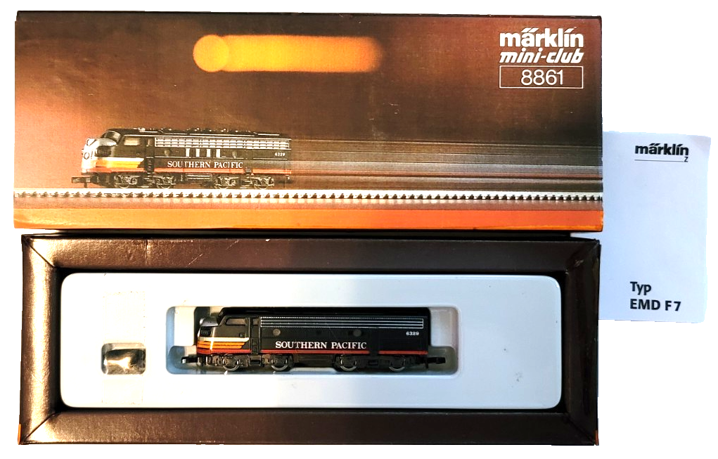 Z Marklin 8861 EMD F7 Southern Pacific Diesel Loco +CC (Tested