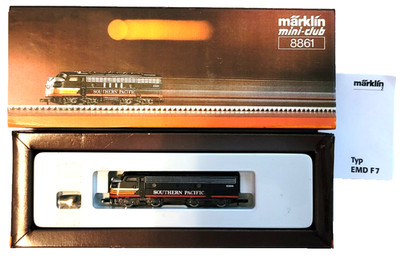 Z Marklin 8861 EMD F7 Southern Pacific Diesel Loco +CC (Tested