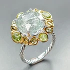 Jewellery 8 ct+ Natural Aquamarine Ring 925 Sterling Silver Size 7 /R468602