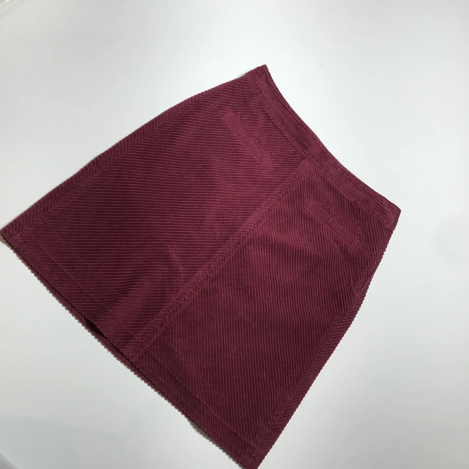 Falda Talbots para mujer W32** algodón ancho ballena pana ribete bolsillo adelgazante dardos Foto 2 de 4