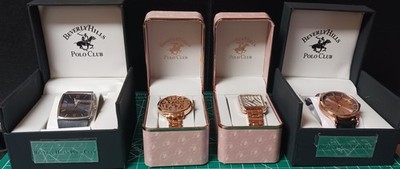 5 PC NIB Seal Beverly Hills Polo Club Ladies & Men's Watches Lot