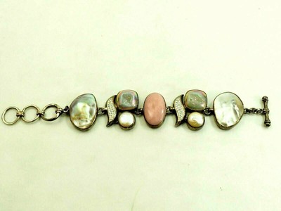 Beautiful Starborn 5 section Gemstone Bracelet Sterling Silver