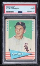 1961 Fleer Baseball Greats Marty Marion #58 PSA 2 11rv