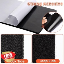 4x8" Hook and Loop Tape 6 Sets Adhesive Fastener Nylon Heavy Duty