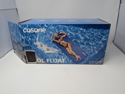 Cosone Pool Float P1 Blue 75x30 Inflatable Nylon TPU Sponge Water Mat New