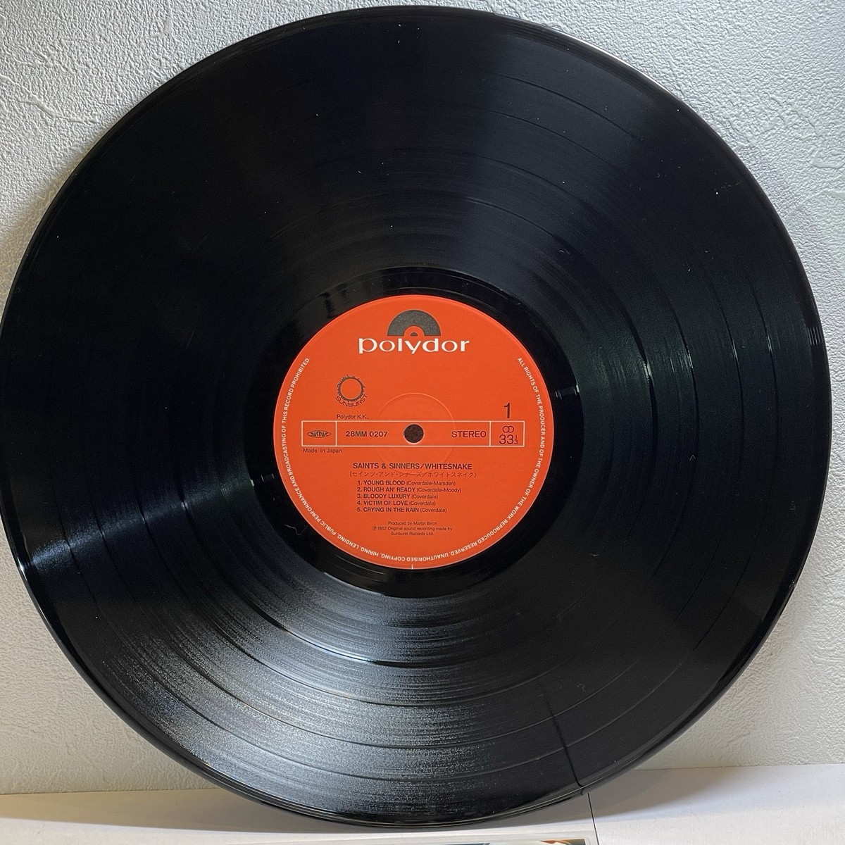 Whitesnake – Saints & Sinners/LP 1982 Polydor 28MM 0207 w