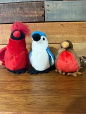 Ty beanies Mac, Early and Rocket birds, mint