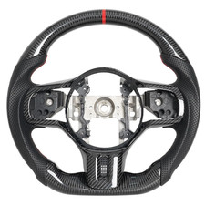 Real Carbon Fiber Steering Wheel For Mitsubishi Evo Lancer 2008-2015 With Trim Real Carbon Fiber Steering Wheel For Mitsubishi Evo Lancer 2008-2015 With Trim