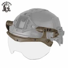 Tactical Special Goggles Visor Flip Up Lens for Guide Rail Team Wendy 3.0 Helmet