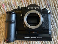 Chinon CE-3 Memotron 35mm SLR with Free Chinon 500 Winder. Working, Film Tested.