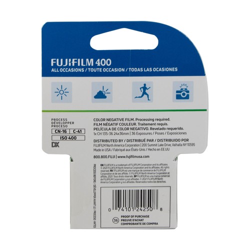 FUJIFILM 400 Color Negative Film (35mm Roll Film, 36 E Unitposures) - 6 Pack - Picture 5 of 5
