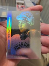 91-92 Upper Deck Hockey Ed Belfour Hologram AW4 Calder Trophy Rookie of the Year