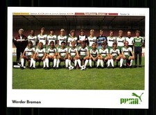 Original Mannschaftskarte Werder Bremen 1983-84 Ohne Unterschrift
