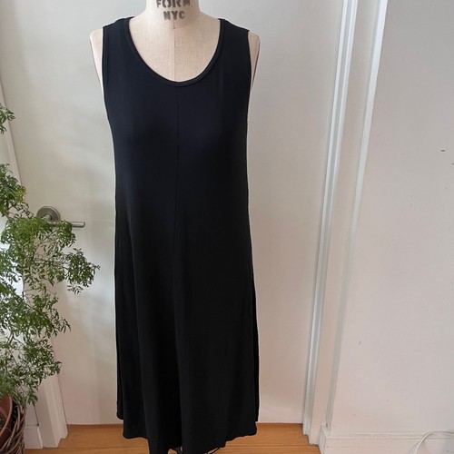 Krizia, Vintage KRIZIA MAGLIA Black Midi Tank Dress Size 46 (10)