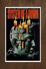System of A Down Signed Music Poster 11x17 with COA - Authentic Memorabilia
