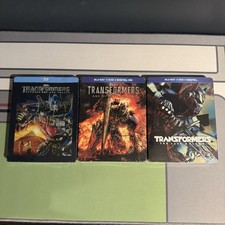 Transformers Blu-ray Steelbook 3 Movie Bundle 2, 4, 5 - New, Sealed