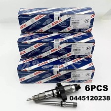 6PCS 0445120238 Bosch Diesel Fuel Injectors For Dodge Ram 2500 3500 5.9L Cummins