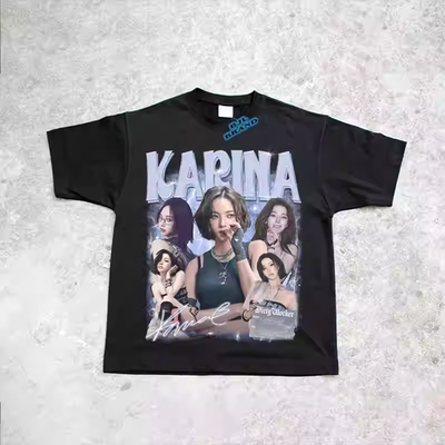 AESPA KARINA SUMMER T-SHIRT KPOP JERSEY SYNK: AEXIS LINE TOUR 2026