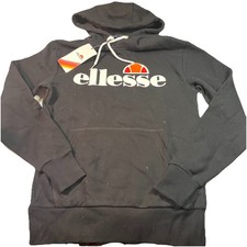 Nwt Men's Ellesse SL Gottero Oh Hoody Pull-Over Hoodie Size Small Color Black