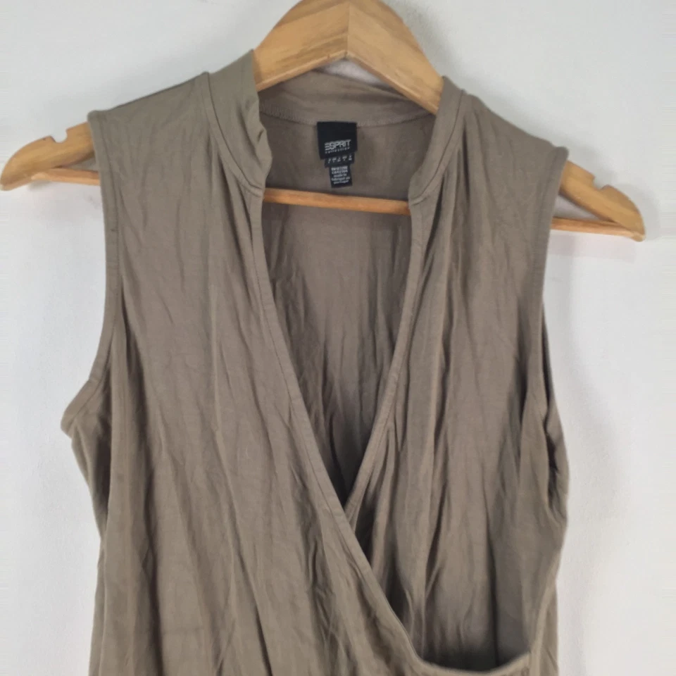 Esprit женщин кроссовер надежном Майка размер L серо-серый без рукавов vneck 117989 - Изображение 2 из 4