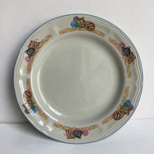 Vintage Tienshan Purrfect Friends Salad Dessert Plate 7-5/8” Cat Kittens HTF