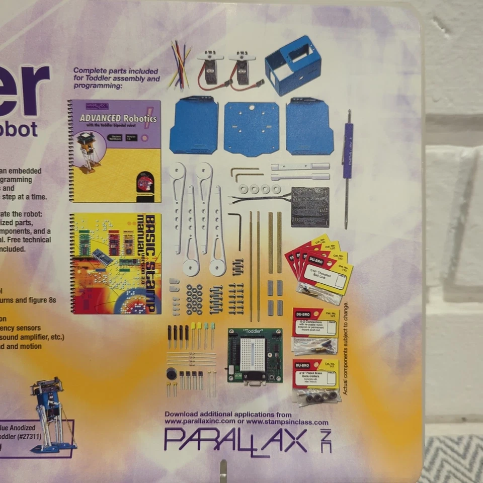 Parallax Advanced Robotics w/ Toddler Bipedal Robot BLUE #27311 - Image 3 of 4