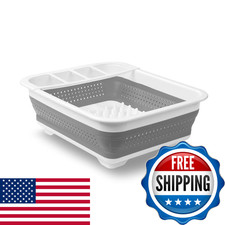 Madesmart Collapsible Drying Dish Rack Sinkware Collection Easy Storage