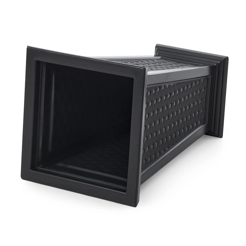 Maceta con patrón de mimbre (paquete de 2) - Juego de 2 macetas grandes para p... Foto 3 de 4