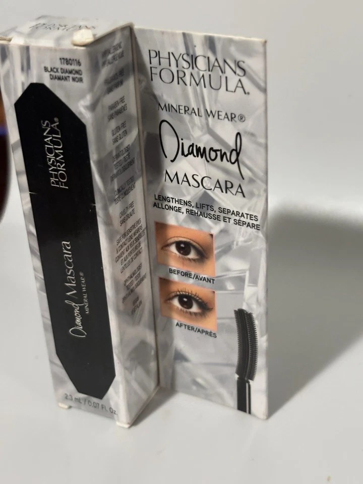 Physicians Formula Mineral Wear Black Diamond Mascara .07 fl oz Travel Size NEW - Image 2 of 2