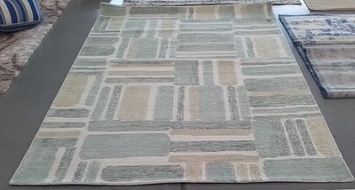 IVORY / GREY 6'-0'' x 9'-0'' Broken Thread Rug, Reduced Price 1172774836 MLP954A-6