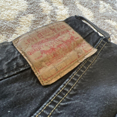 LEVI'S VINTAGE CLOTHING Levi's LVC 501 1984 model BLACK VG limited